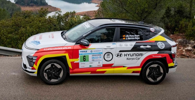 Perez Aicart, piloto patrocinado por Hyundai Koryo Car, logra podio en el Eco Rallye de Castellón
